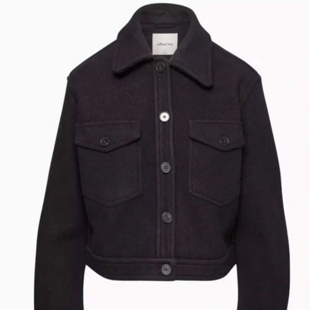 Aritzia Autumn Shirt Jacket in Black (S)